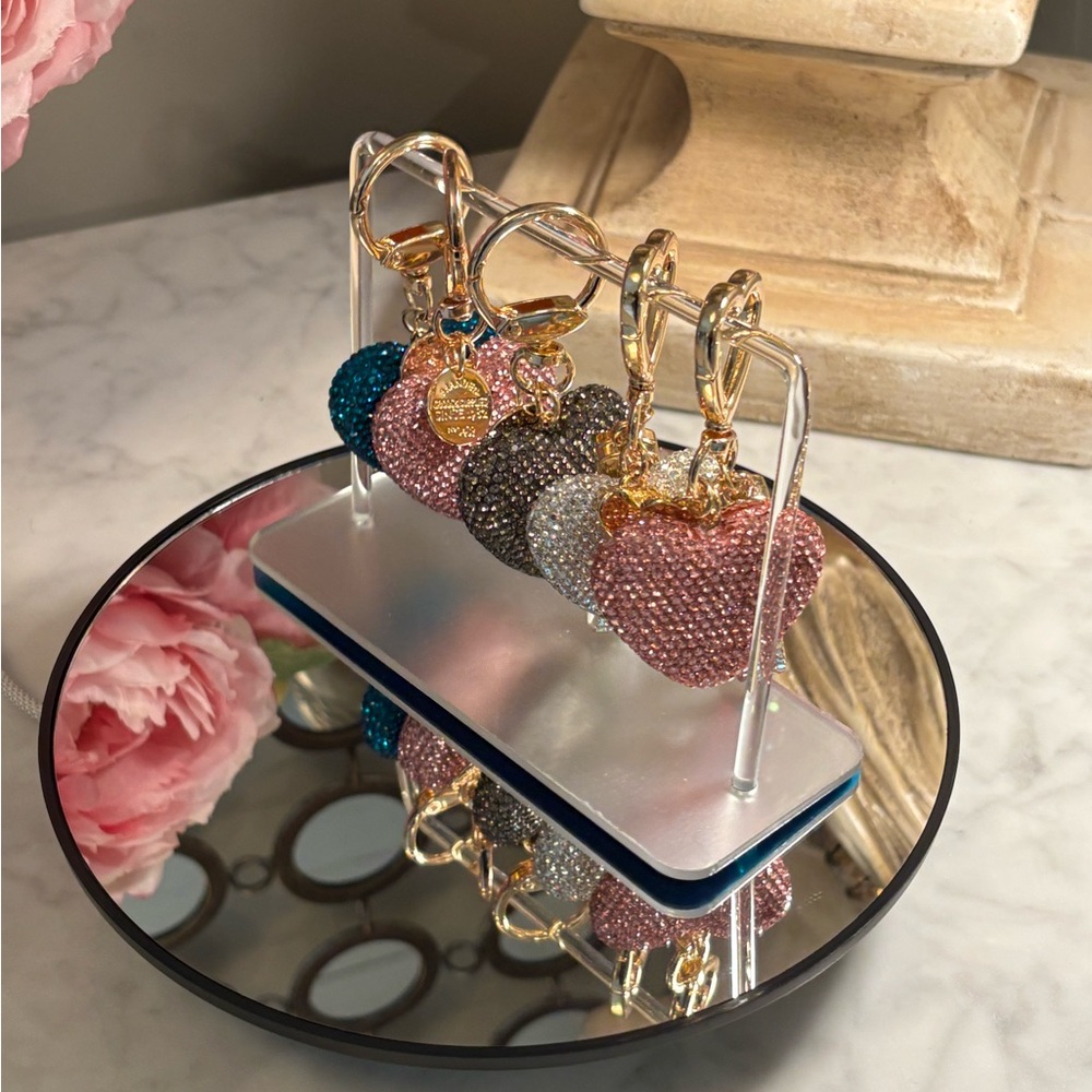Sparkling double face Keychain Set with Gold Accents - Picture 6 of 10